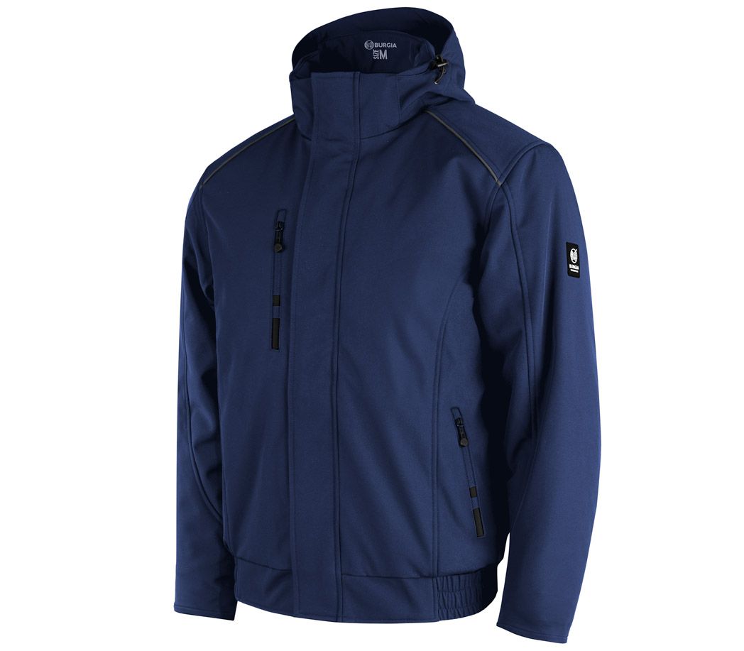 Winter Softshelljacke - Farbe: marine/schwarz - Größe: S