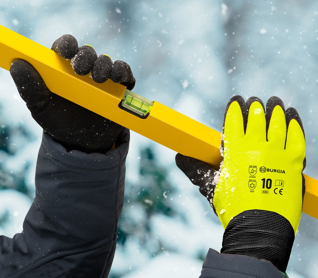 Winter Arbeitshandschuhe Wasserdicht - Größe: 7