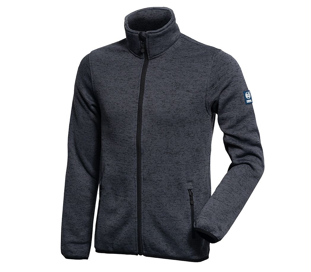 Strickfleecejacke - Farbe: anthrazit/schwarz - Größe: 3XL