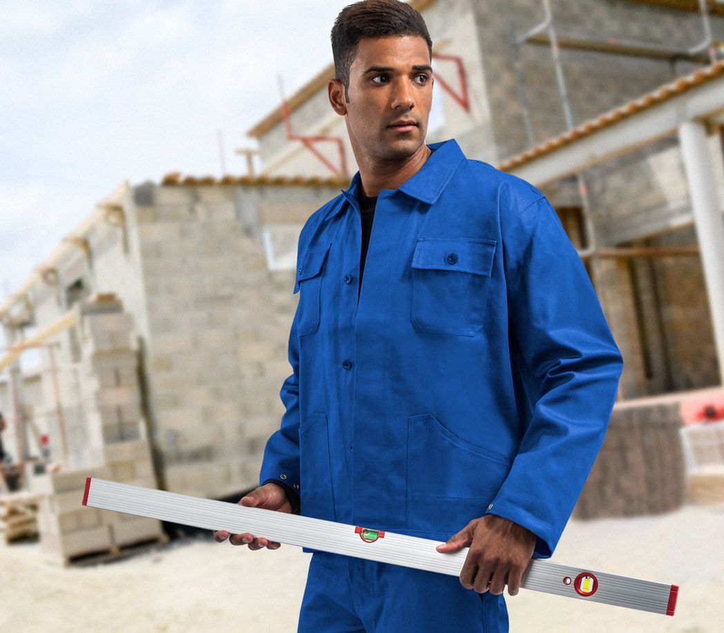 Arbeitsjacke Basic - Farbe: kornblau - Größe: 3XL