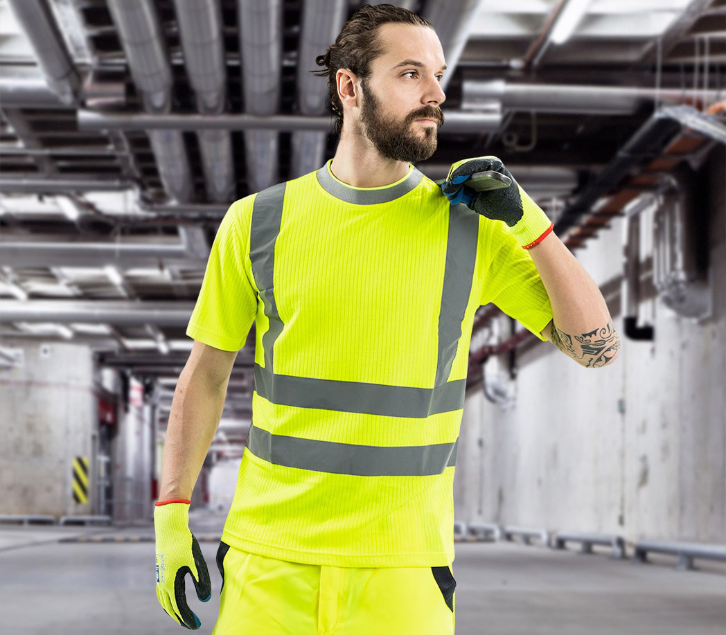 PREVENT® Premium Warnschutz-T-Shirt, neongelb - ASATEX - PTW-SHIRT