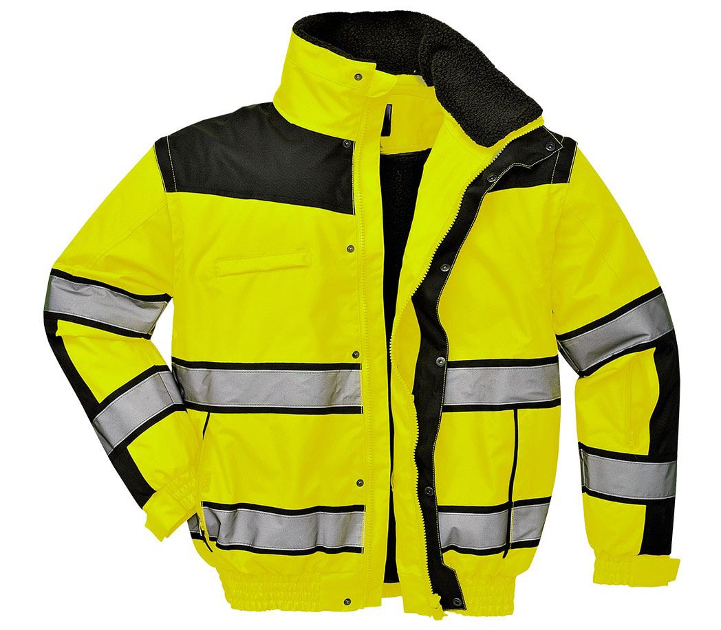Warnschutzjacke Premium 4-in-1 - Farbe: warngelb/schwarz - Größe: 3XL