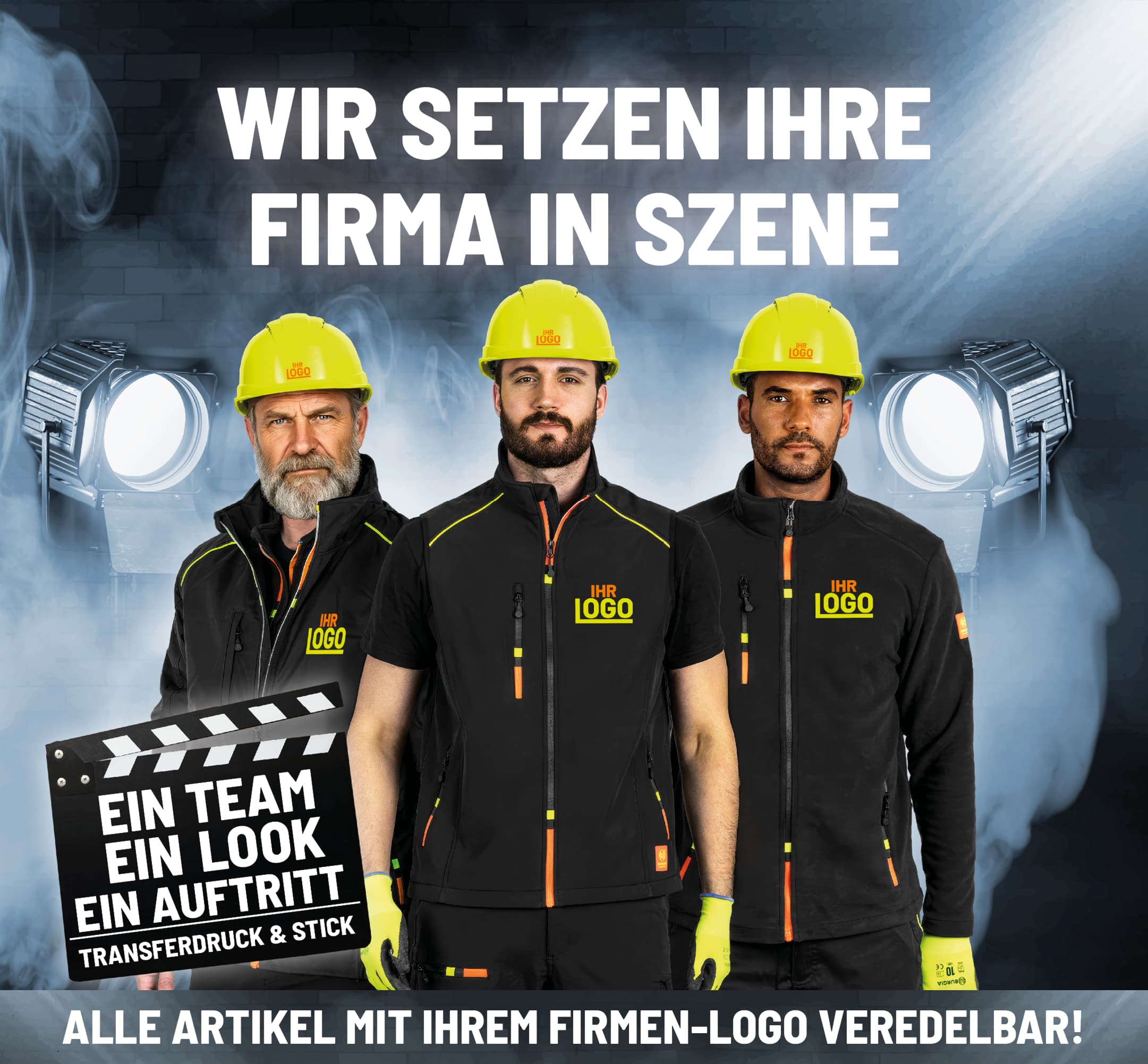 BURGIA Veredelungsservice – Transferdruck und Direkteinstickung für Ihre Arbeitsbekleidung