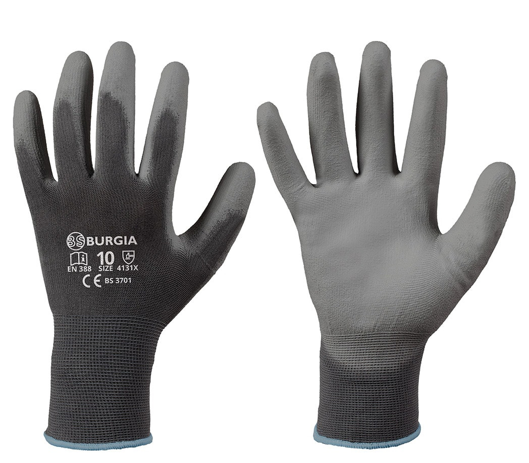 Simply Tools Arbeitshandschuhe Polyester-PU – 13 G, EN388 Zertifiziert, Für Garten & Handwerk
