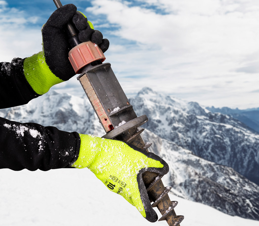 Winter-Arbeitshandschuhe aus Latex von Burgia Sauerland
