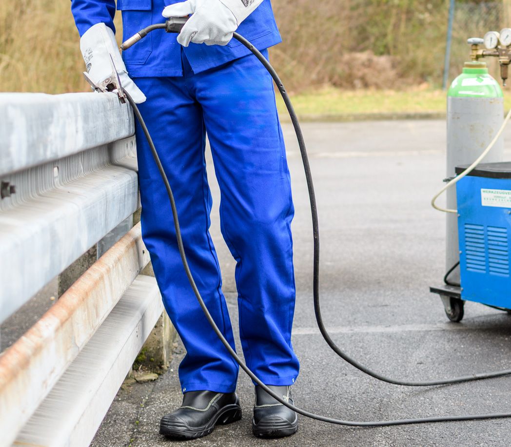 Schweißerhose - Farbe: kornblau - Größe: 24