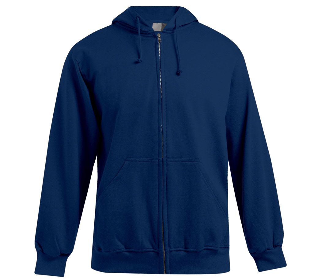 Kapuzen Sweatjacke - Farbe: marine - Größe: S