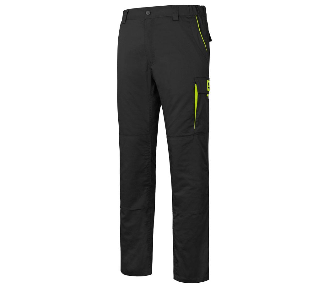 Winter Arbeitshose Stretch Pure - Farbe: schwarz/gelb - Größe: 62