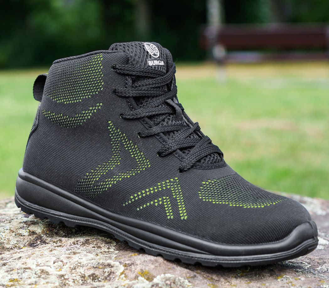 Sicherheitshochschuhe S1P - Farbe: schwarz/gelb - Größe: 42