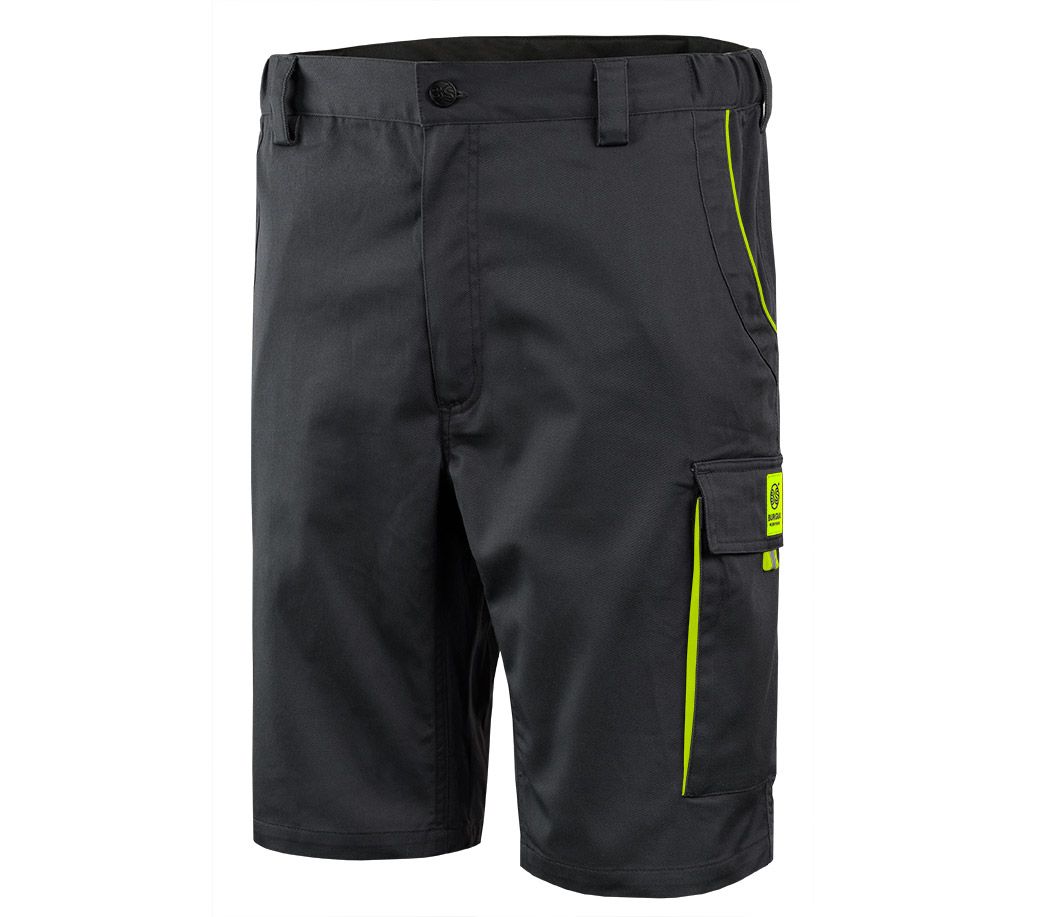 Arbeitsshorts Stretch Pure - Farbe: schwarz/gelb - Größe: 64