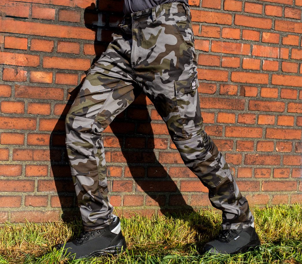Arbeitshose Image STRETCH 2.0 Camouflage - Farbe: anthrazit/schwarz - Größe: 48
