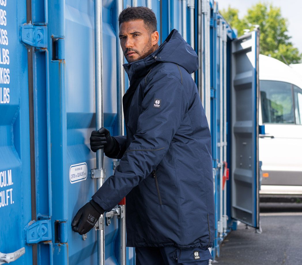 Winterparka Wasserdicht - Farbe: marine/schwarz - Größe: XL