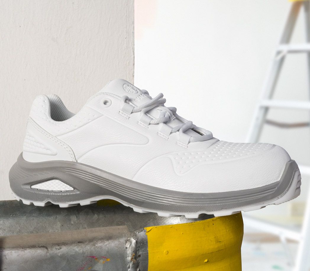 Sicherheitshalbschuhe S3 ESD - Farbe: weiß/anthrazit - Größe: 42