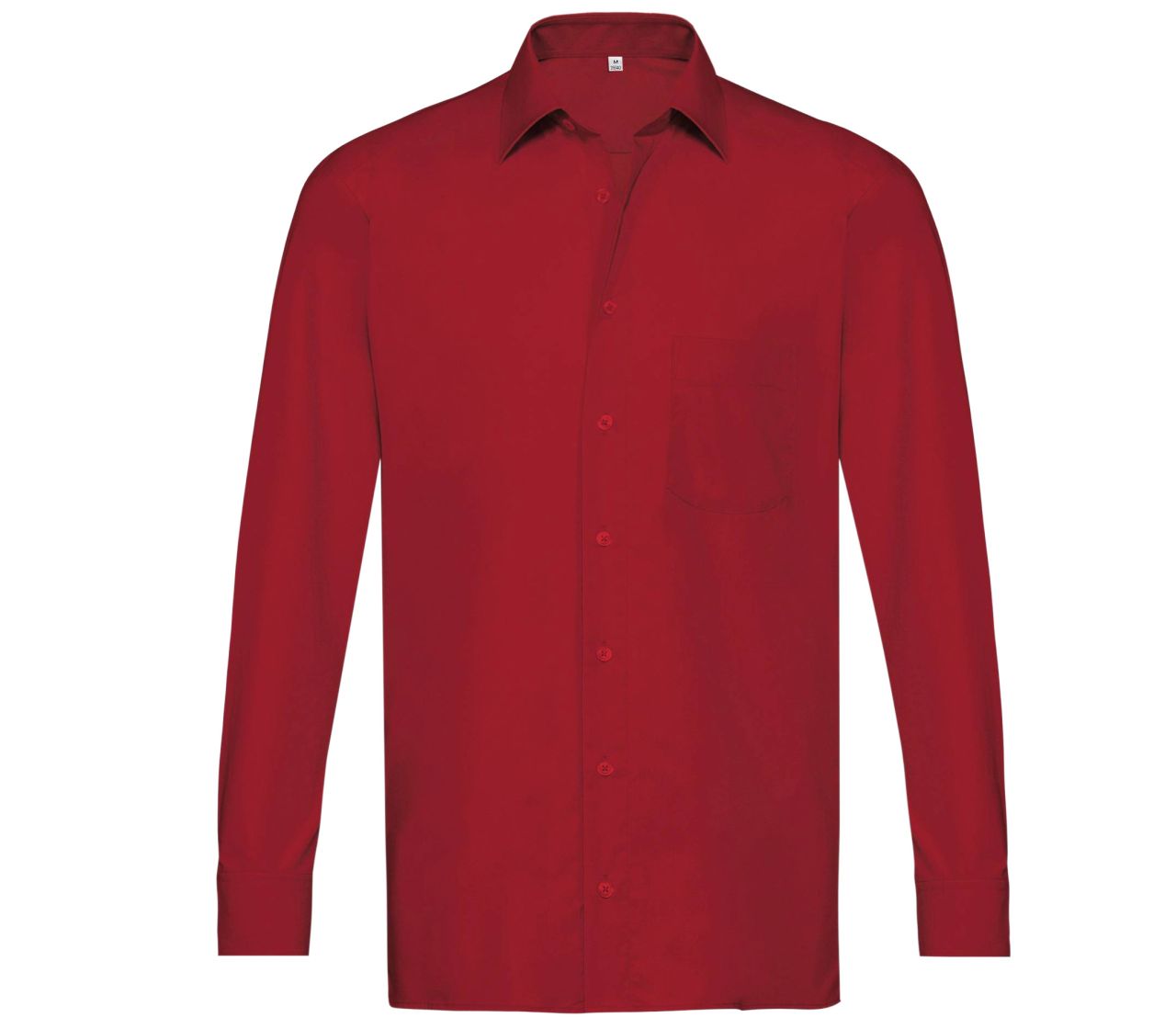 Premium Business Hemd Herren - Farbe: rot - Größe: 39/40