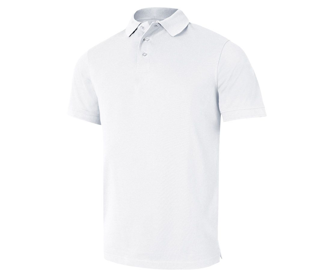 Poloshirt Premium Poly Cotton - Farbe: weiß - Größe: S