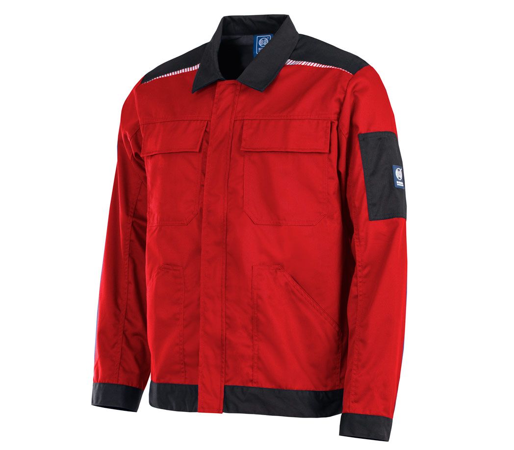 Arbeitsjacke - Farbe: rot/schwarz - Größe: 4XL