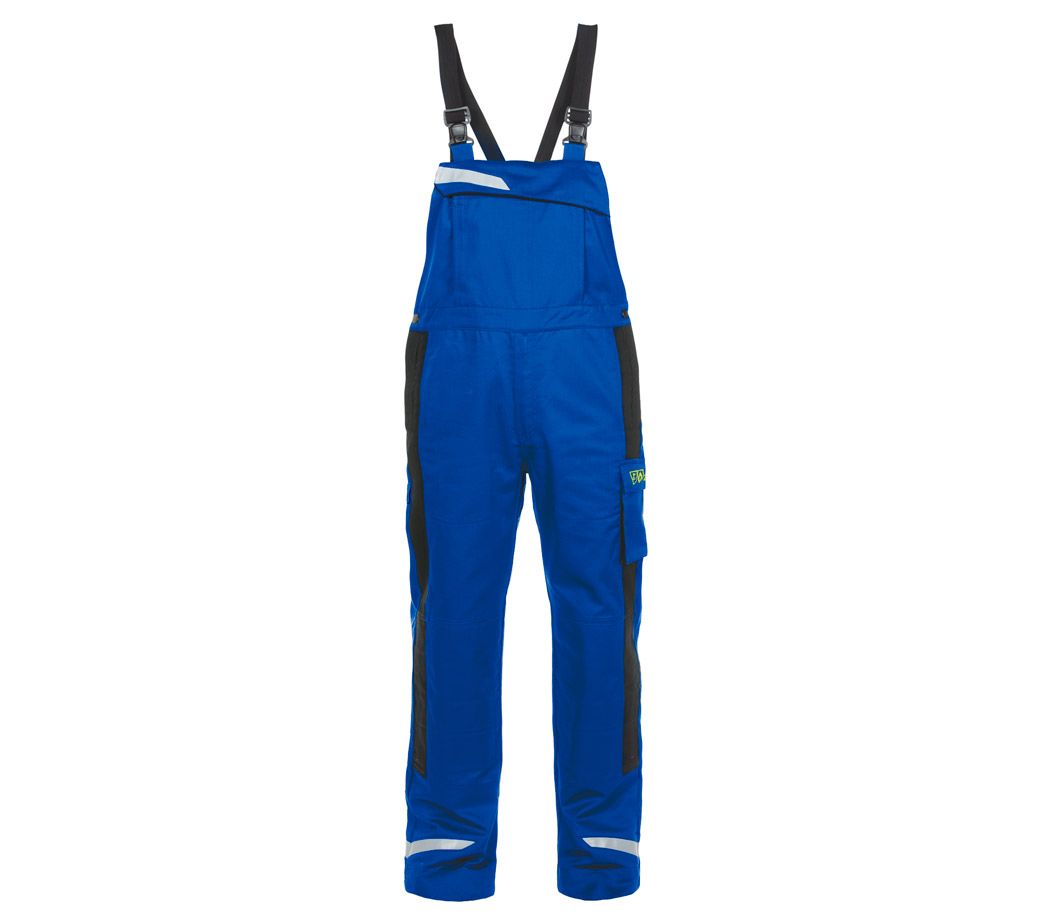 Multinorm Latzhose - Farbe: kornblau/schwarz - Größe: 46