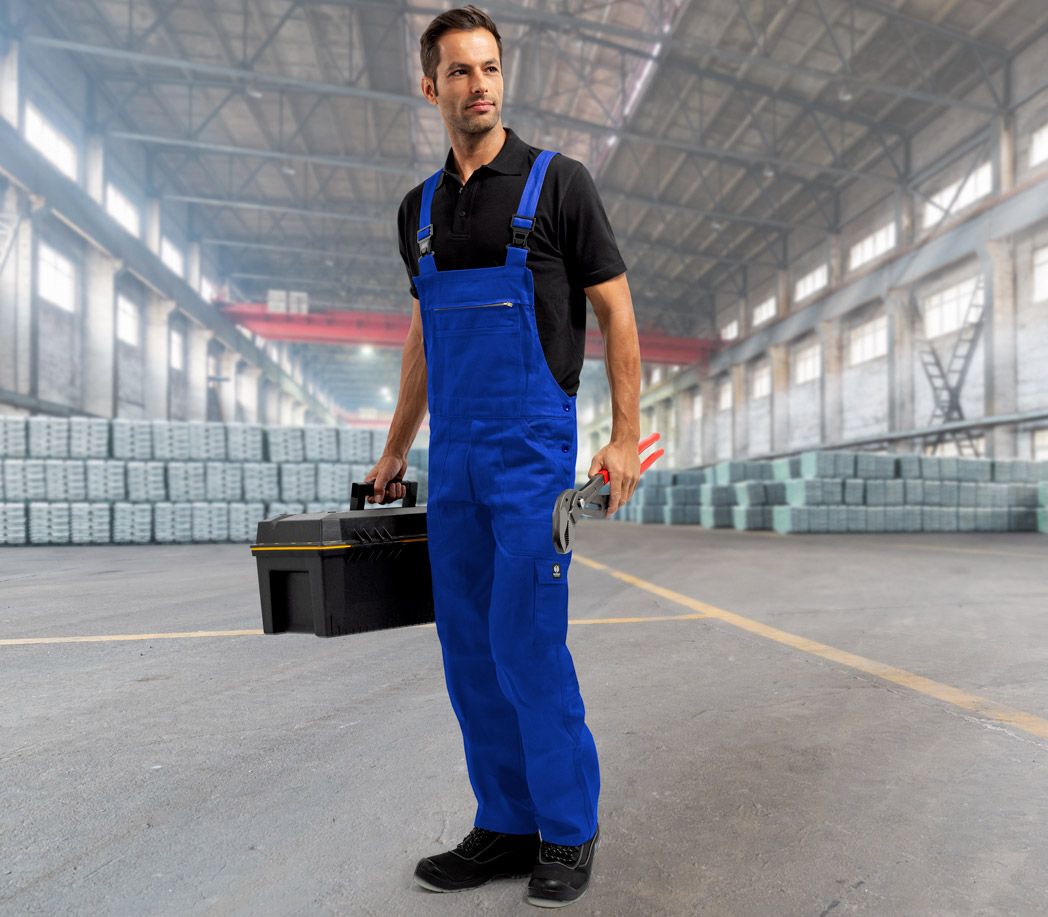 Latzhose Basic - Farbe: kornblau - Größe: 50