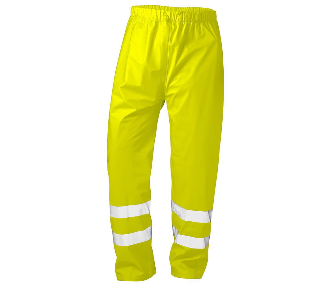 Warnschutzregenhose Classic - Farbe: warngelb - Größe: M
