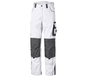 Planam Baumwolle 290 Cargo_Bundhose Reinweiß Malerhose, Weiße Arbeitshose Maler