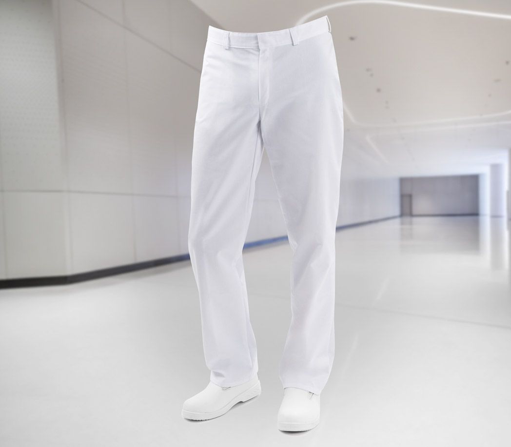 HACCP Arbeitshose unisex - Farbe: weiß - Größe: L