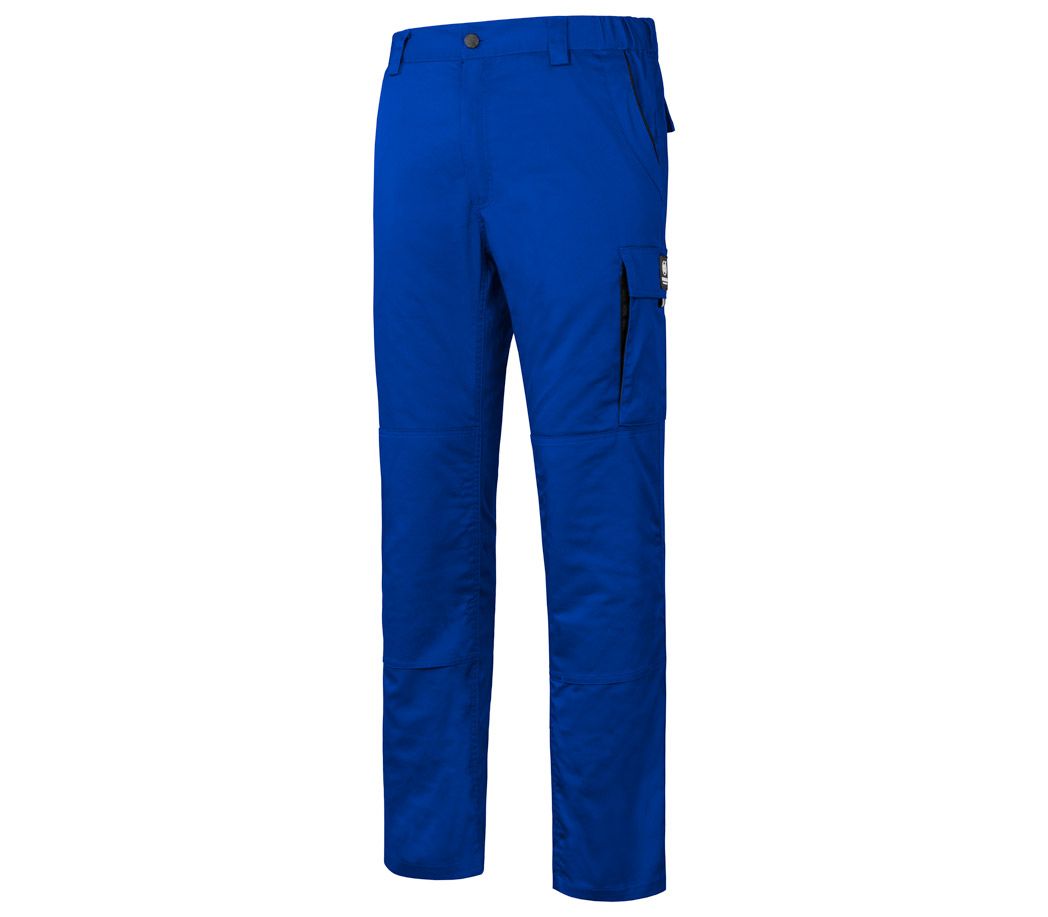 Arbeitshose Stretch Pure - Farbe: kornblau/schwarz - Größe: 46