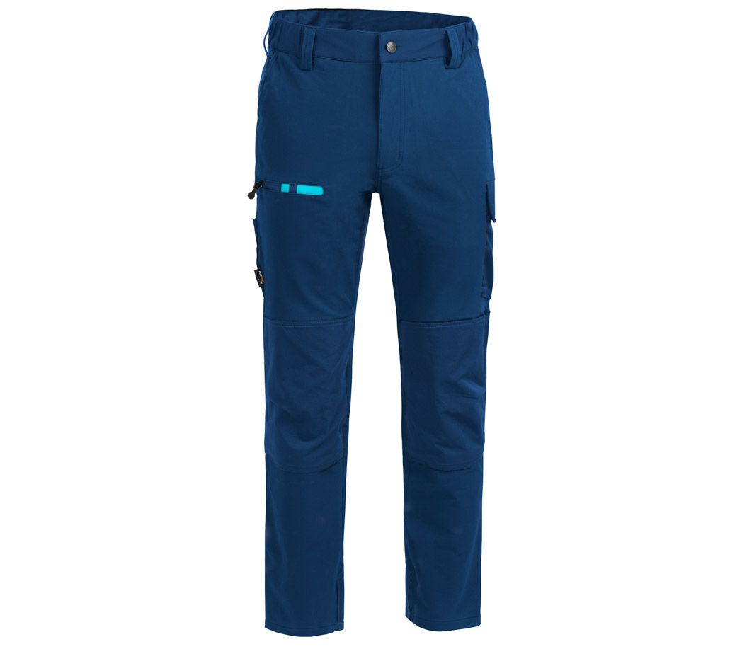 Arbeitshose 4Stretch - Farbe: marine/hellblau - Größe: 58