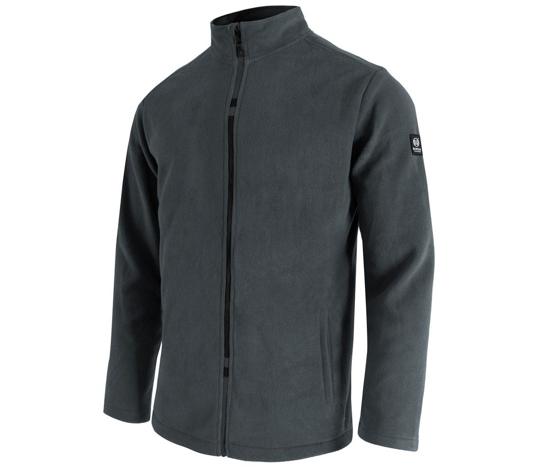 Fleecejacke Supersoft Light - Farbe: anthrazit/schwarz - Größe: L