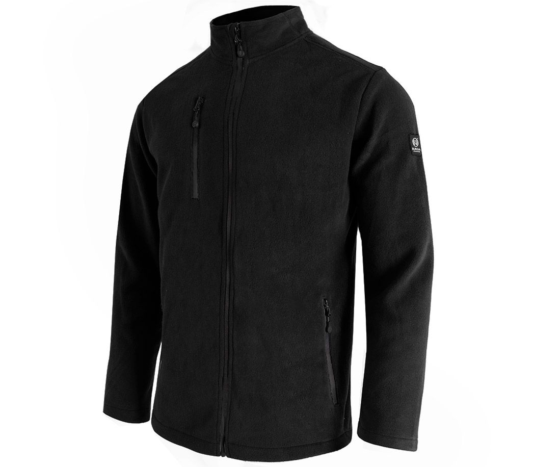 Fleecejacke Supersoft - Farbe: schwarz/schwarz - Größe: 4XL