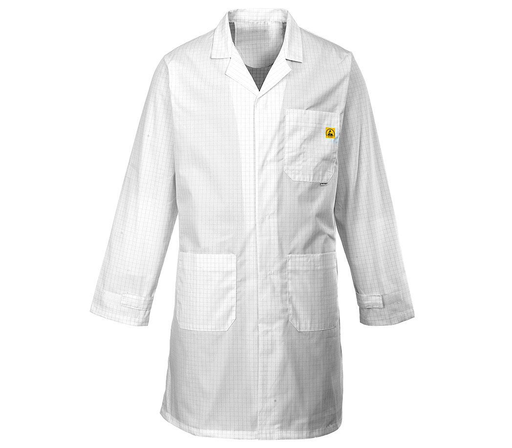 ESD Kittel - Farbe: weiß - Größe: 3XL