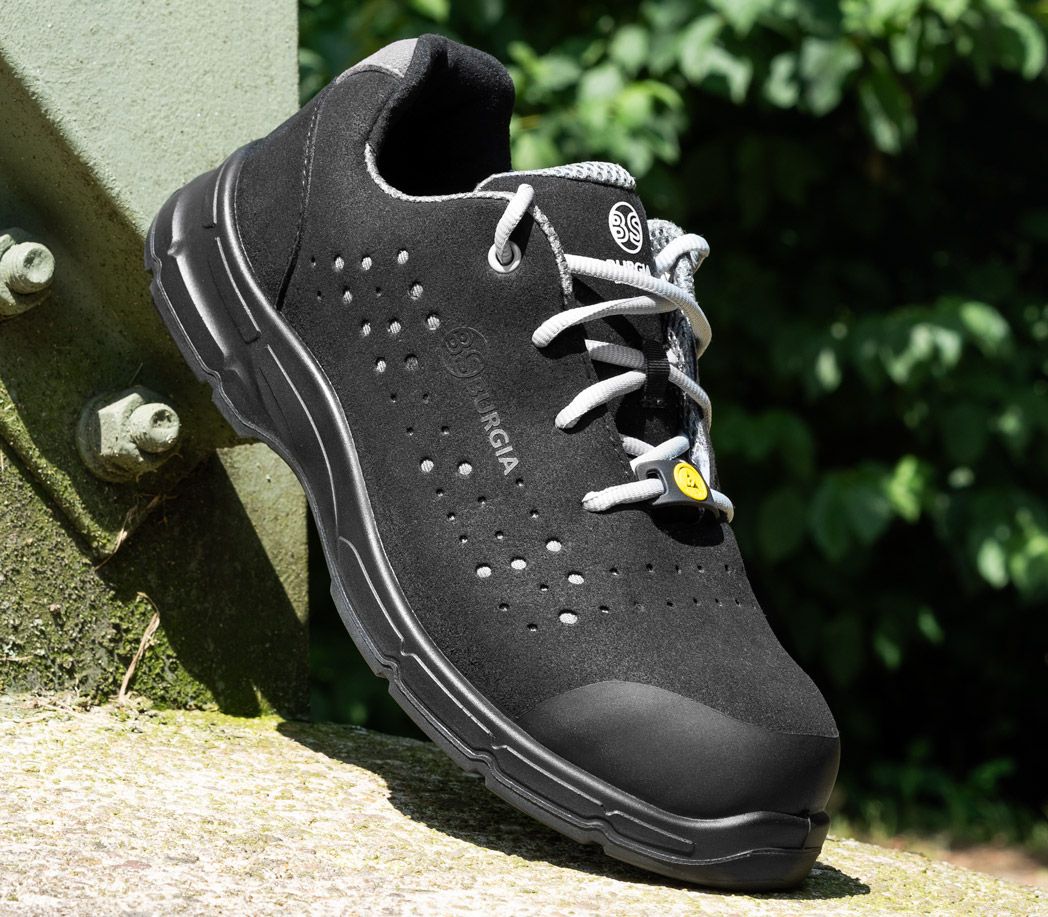 Sicherheitshalbschuhe S1P ESD - Farbe: schwarz/grau - Größe: 36