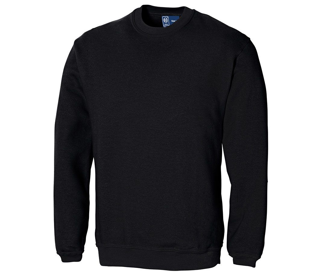 Sweatshirt Premium Poly Cotton - Farbe: schwarz - Größe: XL