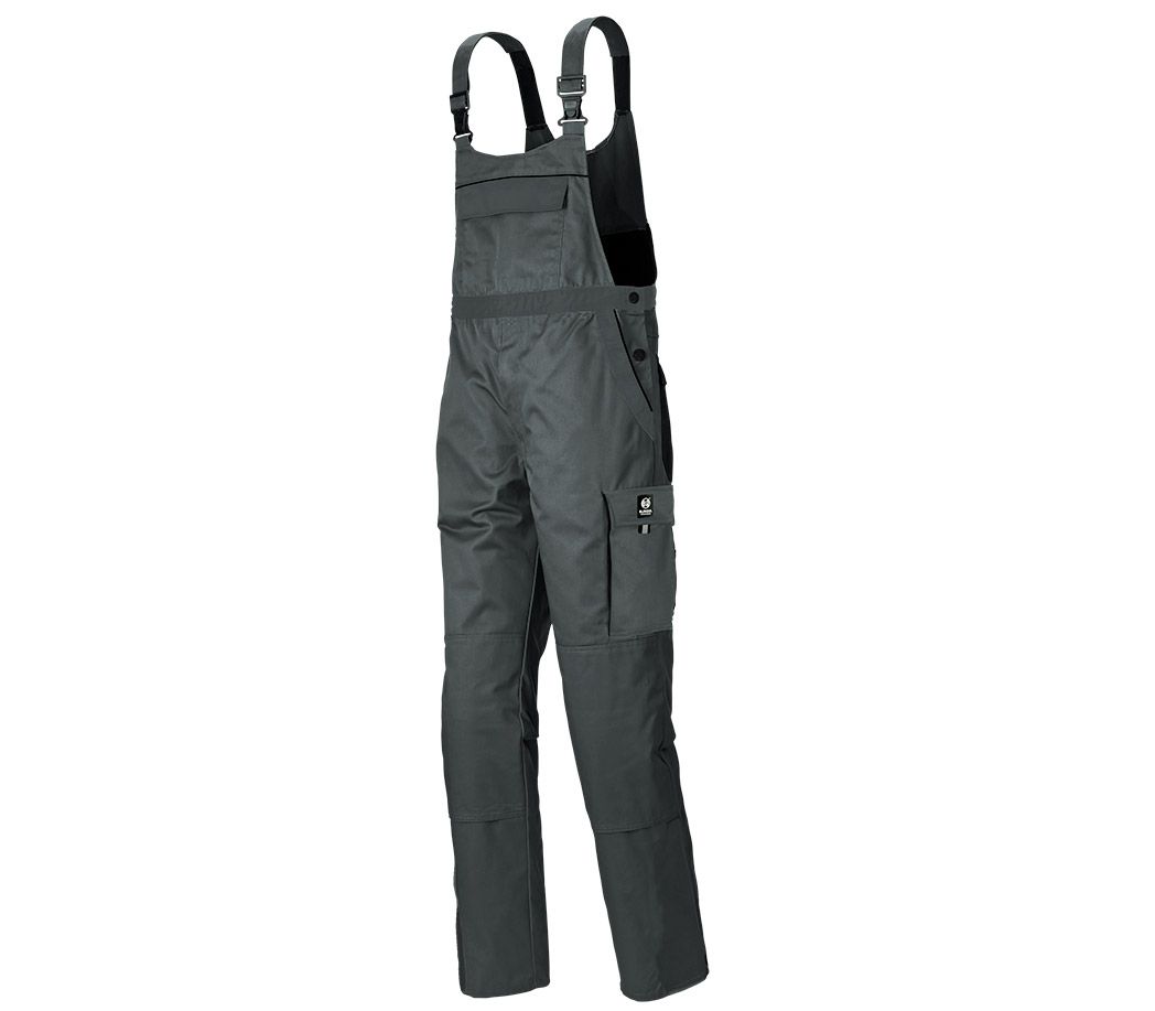 Latzhose Stretch Pure - Farbe: anthrazit/schwarz - Größe: 58
