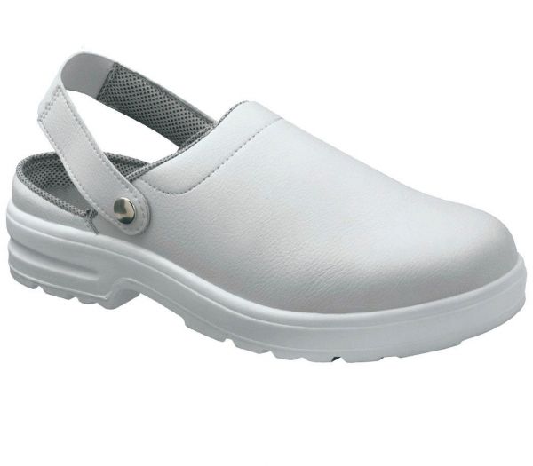 Euro-Dan Flex Sicherheitsclogs - Verstellbare Arbeitsschuhe Gr. 43 Mit Fersenriemen