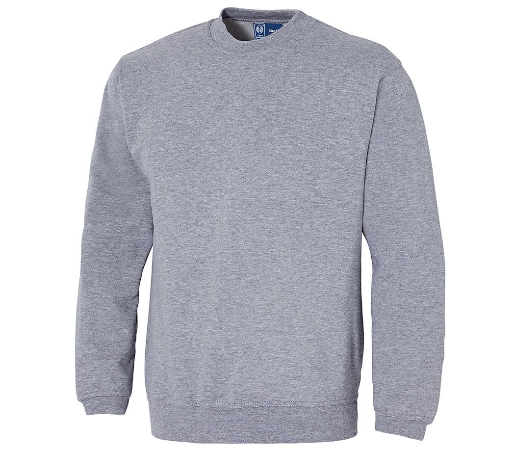 Sweatshirt Premium - Farbe: grau meliert - Größe: 4XL