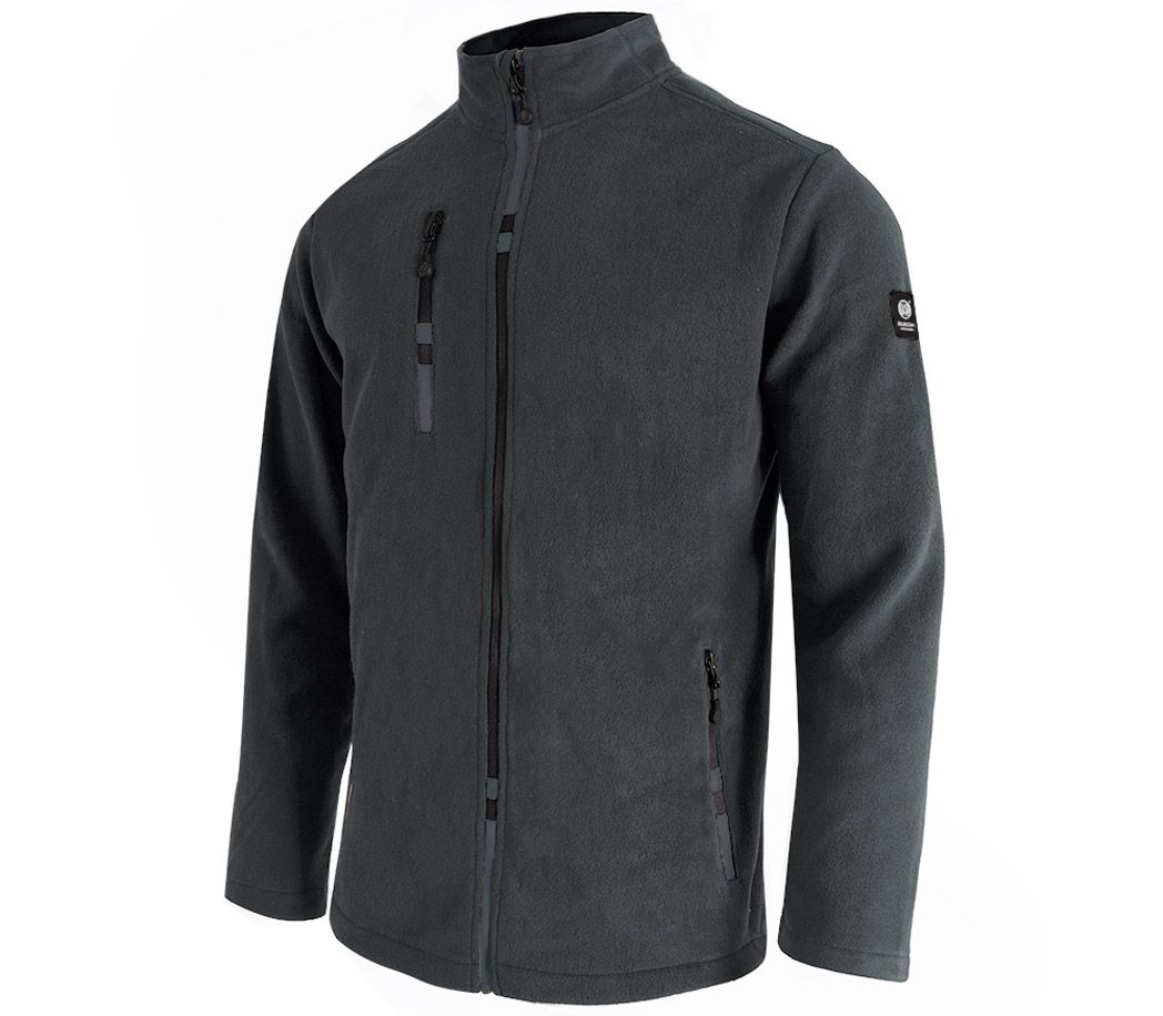 Fleecejacke Supersoft - Farbe: anthrazit/schwarz - Größe: XL