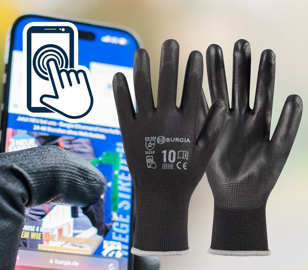 Arbeitshandschuhe PU Touch - Größe: 11